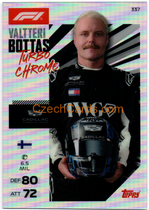 Valtteri Bottas 2026 Turbo Attax Chrome #337