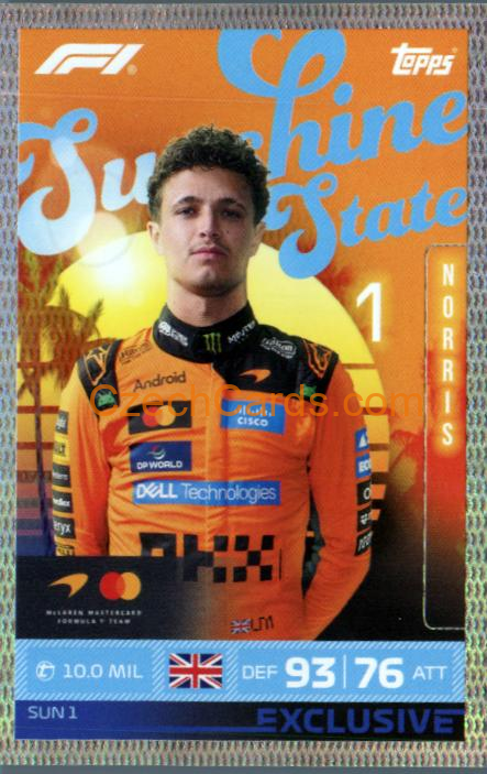 Lando Norris 2026 Turbo Attax #SUN1