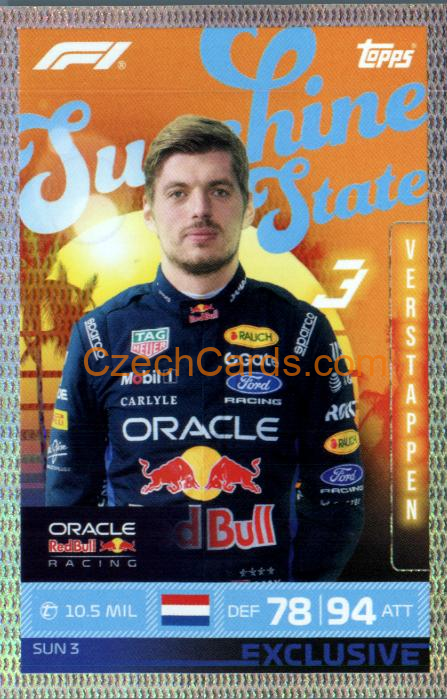 Max Verstappen 2026 Turbo Attax #SUN3