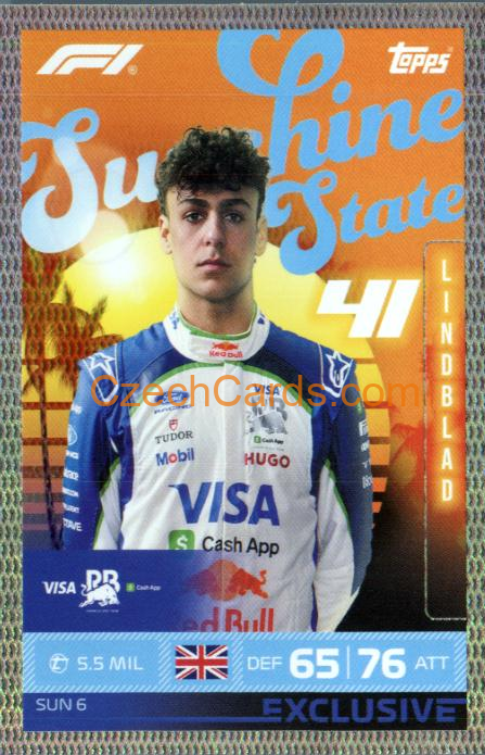 Arvid Lindblad 2026 Turbo Attax #SUN6