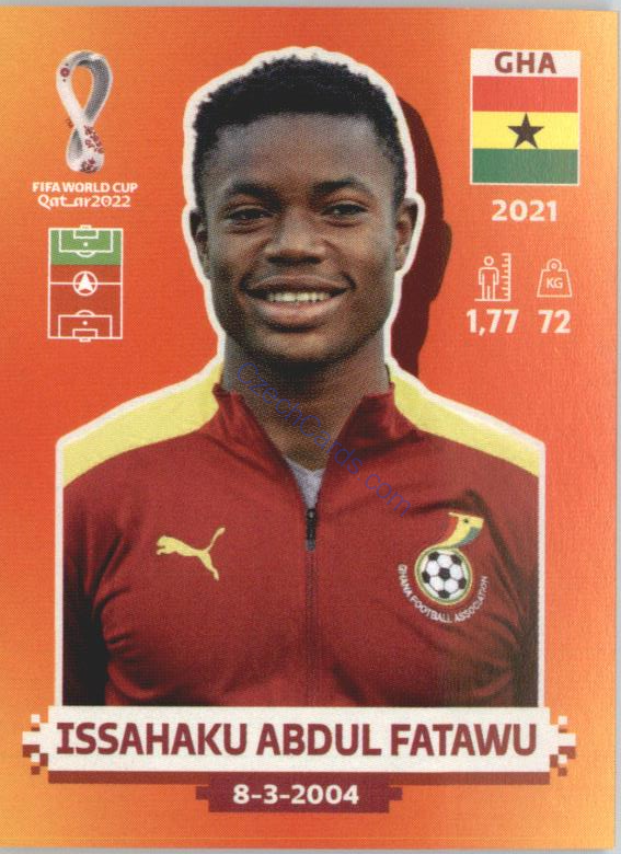 Issahaku Abdul Fatawu 2022 Panini WC Qatar Sticker #GHA 18