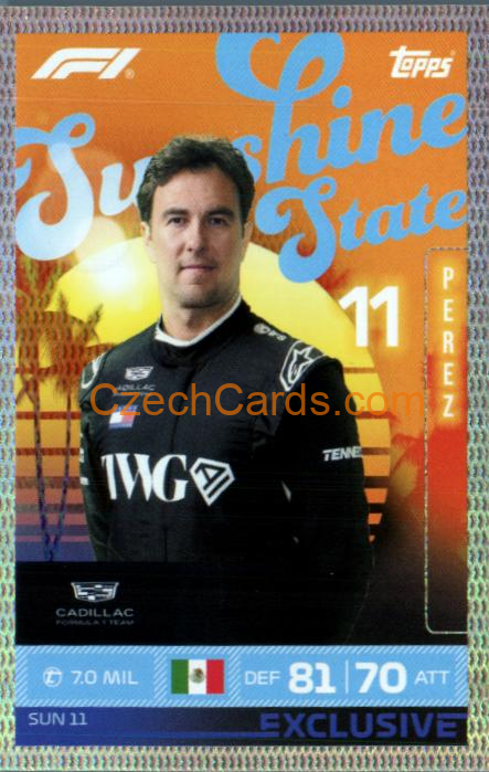 Sergio Perez 2026 Turbo Attax #SUN11