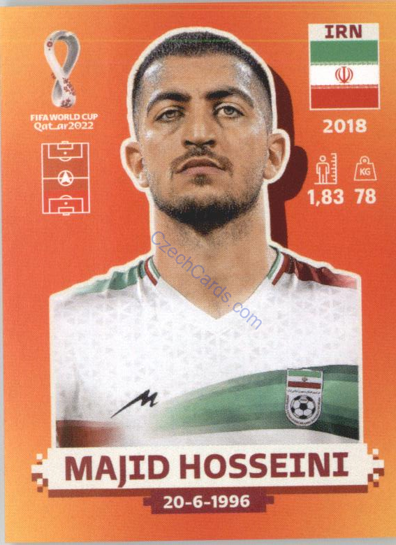 Majid Hosseini 2022 Panini WC Qatar Sticker #IRN 5