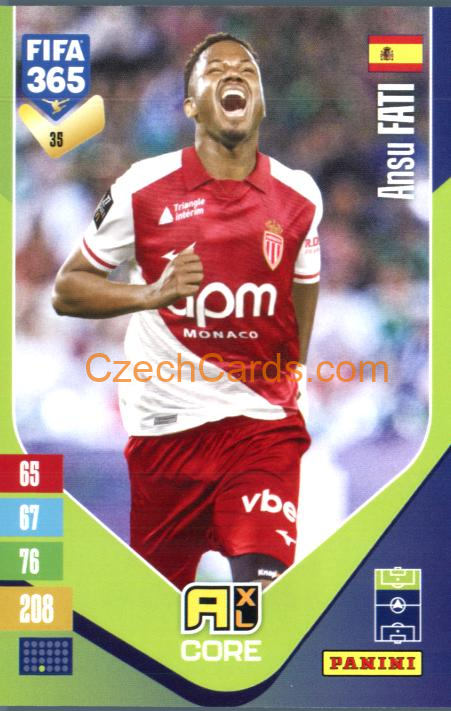 Ansu Fati 2027 Panini FIFA 365 Adrenalyn #35