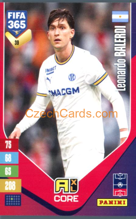Leonardo Balerdi 2027 Panini FIFA 365 Adrenalyn #39