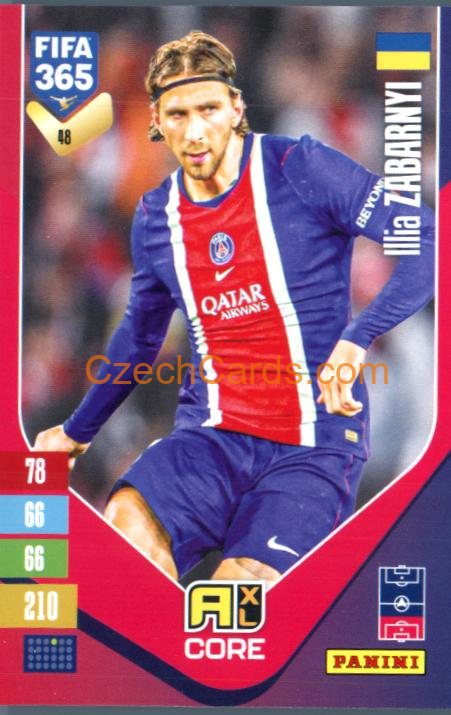 Illia Zabarnyi 2027 Panini FIFA 365 Adrenalyn #48