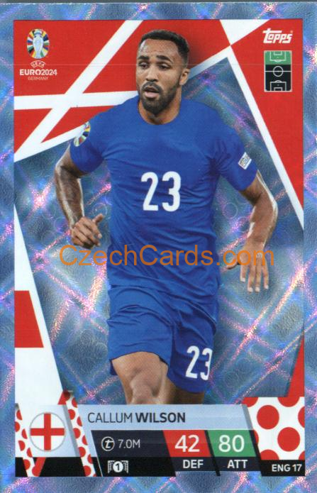 Callum Wilson 2024 EURO Match Attax crystal parallel #ENG17