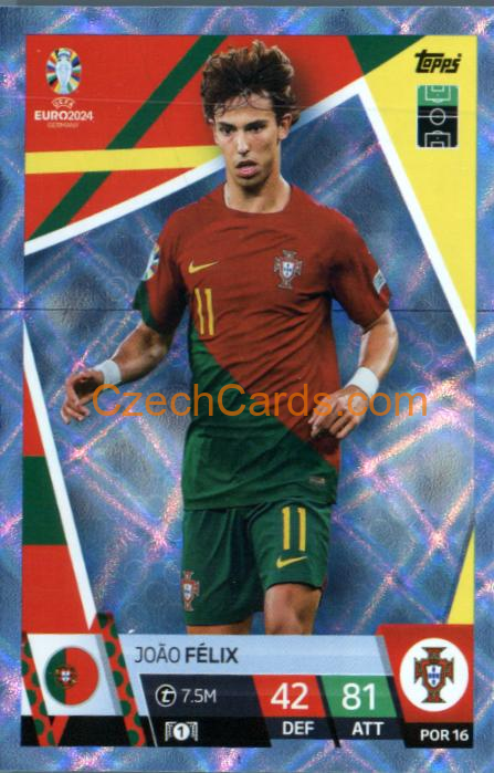 Joao Felix 2024 EURO Match Attax crystal parallel #POR16