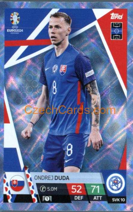 Ondrej Duda 2024 EURO Match Attax crystal parallel #SVK10