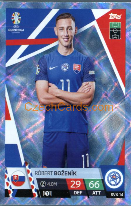 Robert Boženík 2024 EURO Match Attax crystal parallel #SVK14