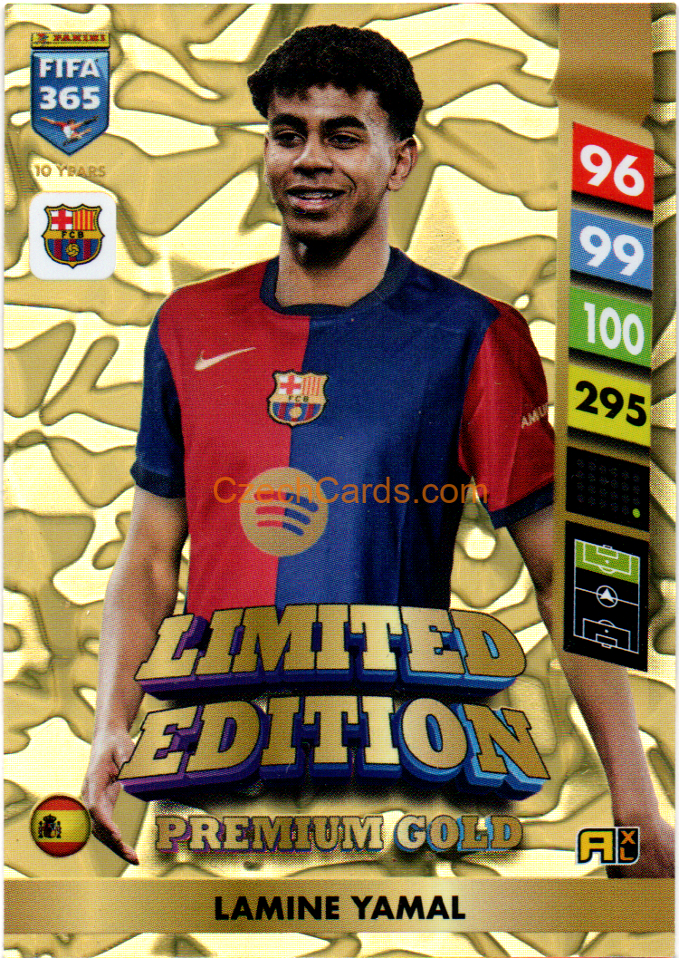 Lamine Yamal 2025 FIFA 365 Adrenalyn Limited GOLD 