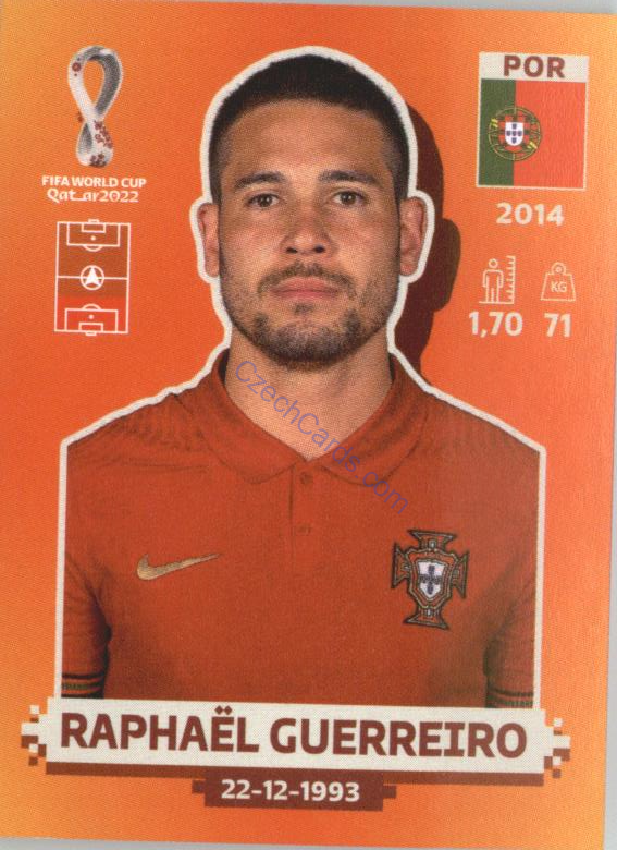 Raphaël Guerreiro 2022 Panini WC Qatar Sticker #POR 8