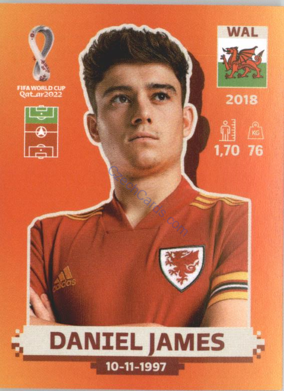 Daniel James 2022 Panini WC Qatar Sticker #WAL 17