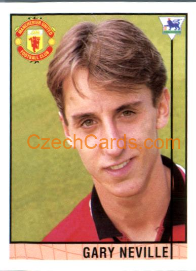 Gary Neville 1996 Merlin Premier League Sticker #35