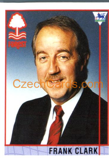 Frank Clark Manager 1996 Merlin Premier League Sticker #54