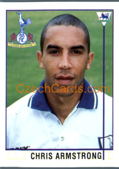 Chris Armstrong 1996 Merlin Premier League Sticker #175