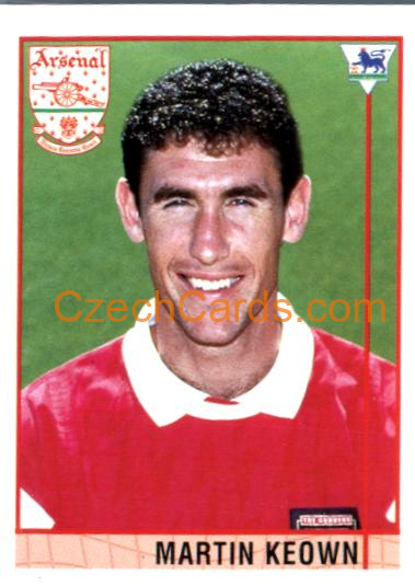 Martin Keown 1996 Merlin Premier League Sticker #304