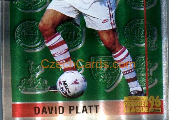 David Platt Leading Player 2/2 1996 Merlin Premier League Sticker #322
