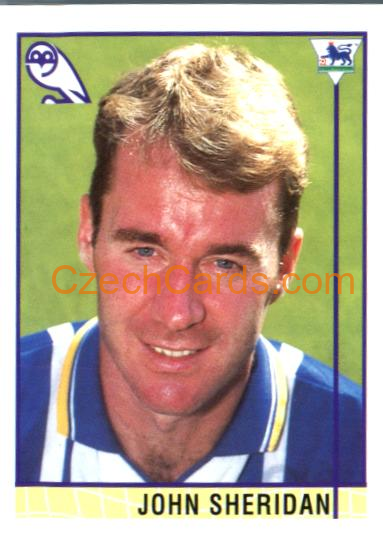 John Sheridan 1996 Merlin Premier League Sticker #336