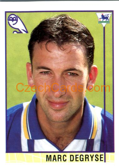 Marc Degryse 1996 Merlin Premier League Sticker #338