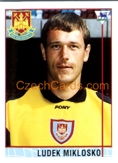 Ludek Miklosko 1996 Merlin Premier League Sticker #353