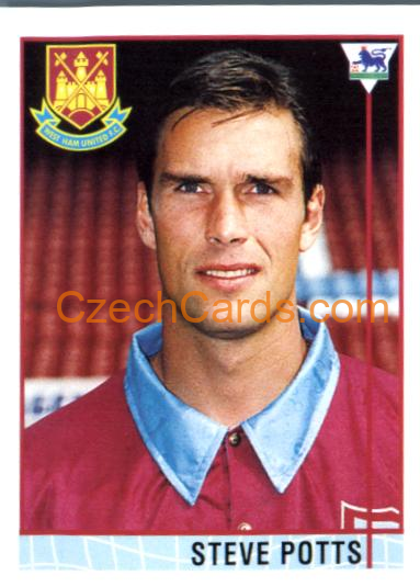 Steve Potts 1996 Merlin Premier League Sticker #358