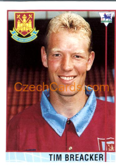 Tim Breacker 1996 Merlin Premier League Sticker #359