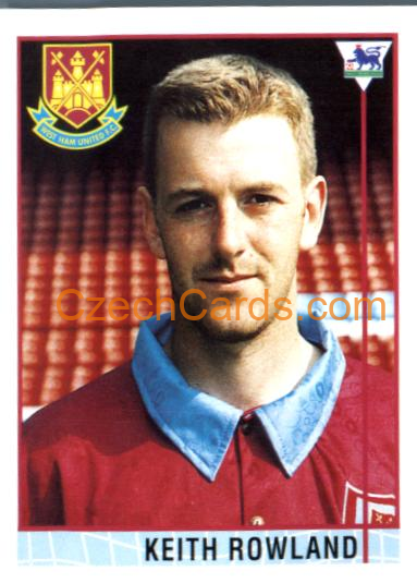 Keith Rowland 1996 Merlin Premier League Sticker #360