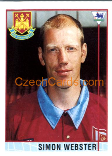 Simon Webster 1996 Merlin Premier League Sticker #361