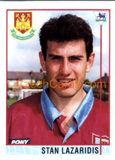 Stan Lazaridis 1996 Merlin Premier League Sticker #362