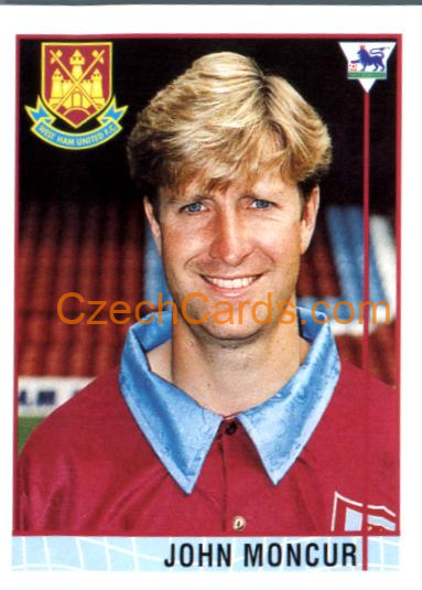 John Moncur 1996 Merlin Premier League Sticker #365
