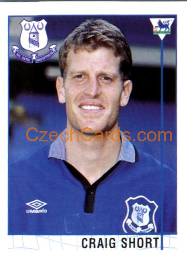 Craig Short 1996 Merlin Premier League Sticker #381