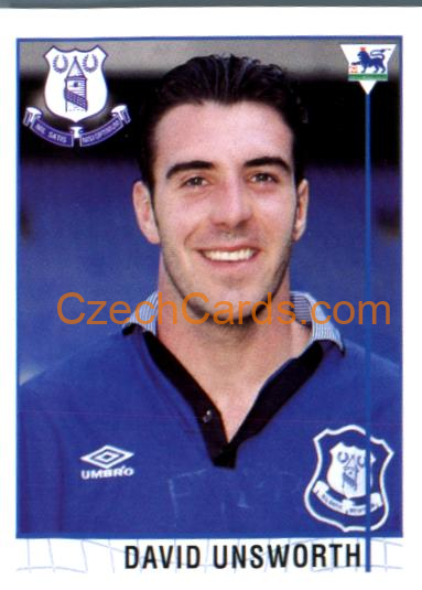 David Unsworth 1996 Merlin Premier League Sticker #383