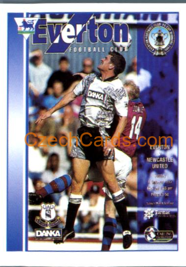 Everton Club Programme 1996 Merlin Premier League Sticker #397