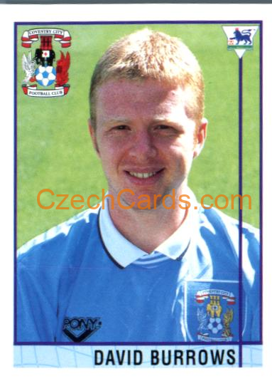 David Burrows 1996 Merlin Premier League Sticker #411