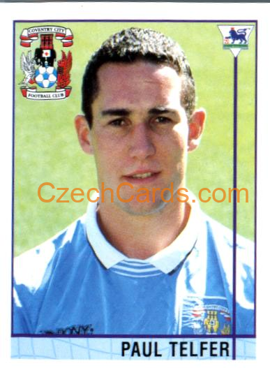 Paul Telfer 1996 Merlin Premier League Sticker #418