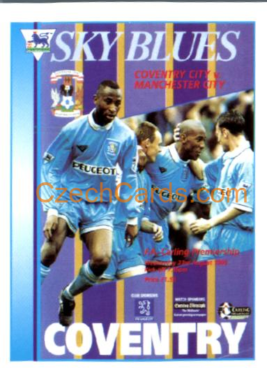 Coventry City Club Programme 1996 Merlin Premier League Sticker #423