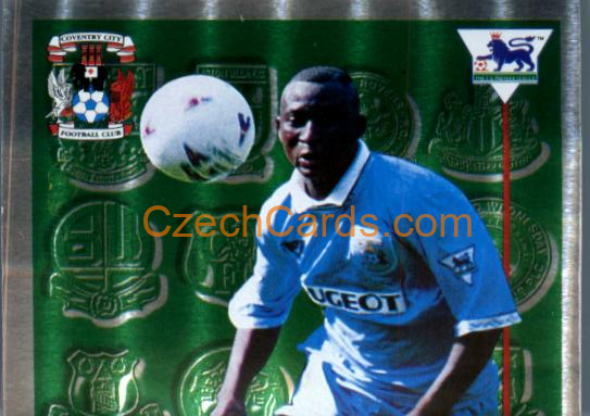 Peter Ndlovu Leading Player 1/2 1996 Merlin Premier League Sticker #425