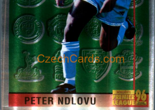 Peter Ndlovu Leading Player 2/2 1996 Merlin Premier League Sticker #426