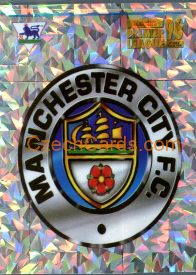 Manchester City Club Emblem 1996 Merlin Premier League Sticker #428