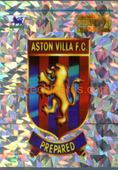 Aston Villa Club Emblem 1996 Merlin Premier League Sticker #454