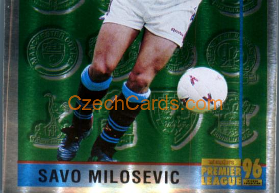 Savo Milosevic Leading Player 2/2 1996 Merlin Premier League Sticker #478