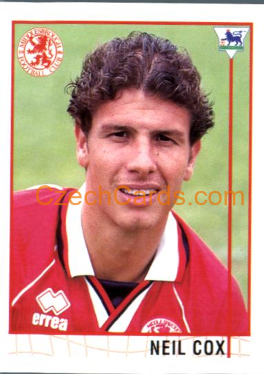 Neil Cox 1996 Merlin Premier League Sticker #487