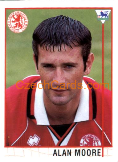 Alan Moore 1996 Merlin Premier League Sticker #495