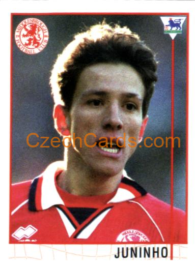Juninho Paulista 1996 Merlin Premier League Sticker #500