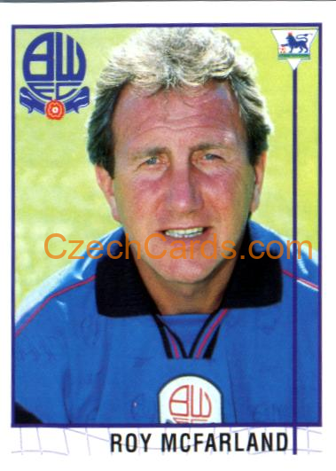 Roy McFarland Manager 1996 Merlin Premier League Sticker #505