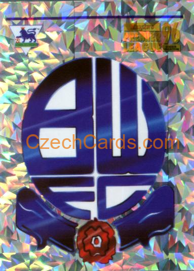 Bolton Wanderers Club Emblem 1996 Merlin Premier League Sticker #506