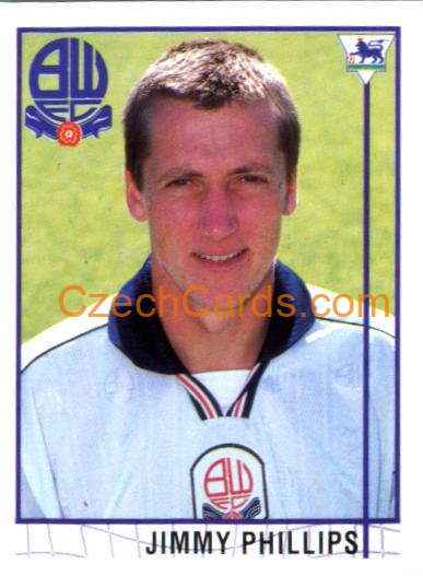 Jimmy Phillips 1996 Merlin Premier League Sticker #515
