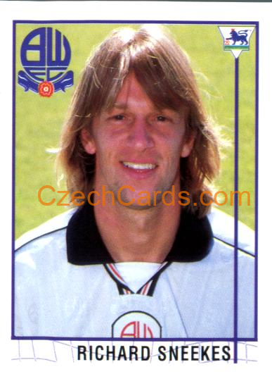 Richard Sneekes 1996 Merlin Premier League Sticker #519