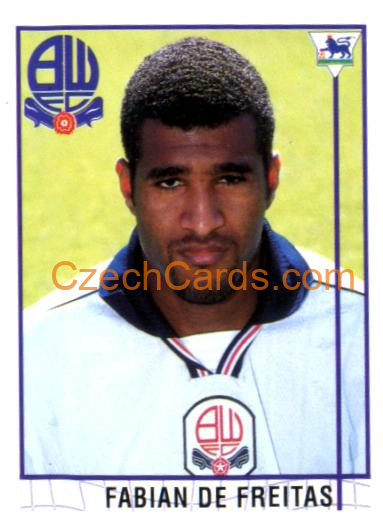 Fabian De Freitas 1996 Merlin Premier League Sticker #523
